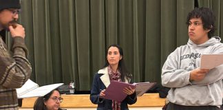 Rehearsal for 'Who Will Dance with Pancho Villa?'