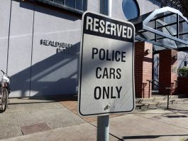 Reserved parking for police