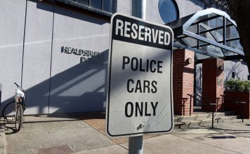 Reserved parking for police