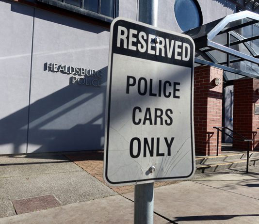 Reserved parking for police
