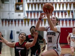 Lady Hounds have eyes on the prize Claire Berry scores