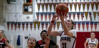 Lady Hounds have eyes on the prize Claire Berry scores