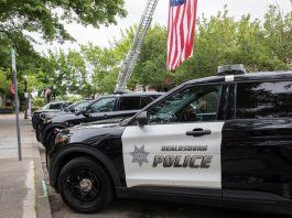 Police cars in Healdsburg