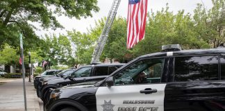 Police cars in Healdsburg