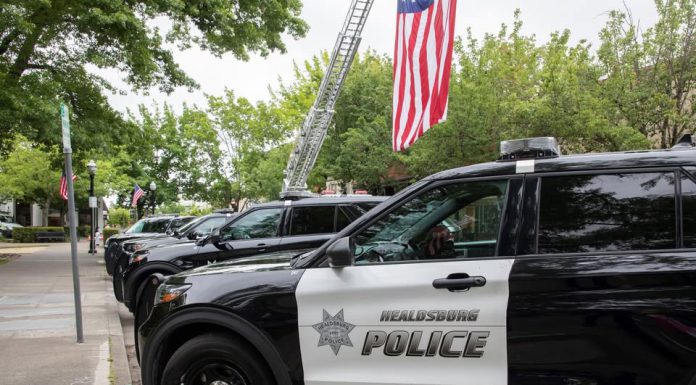 Police cars in Healdsburg