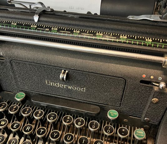 Underwood typewriter