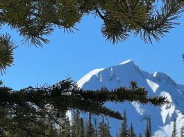 Snowy mountains in Montana