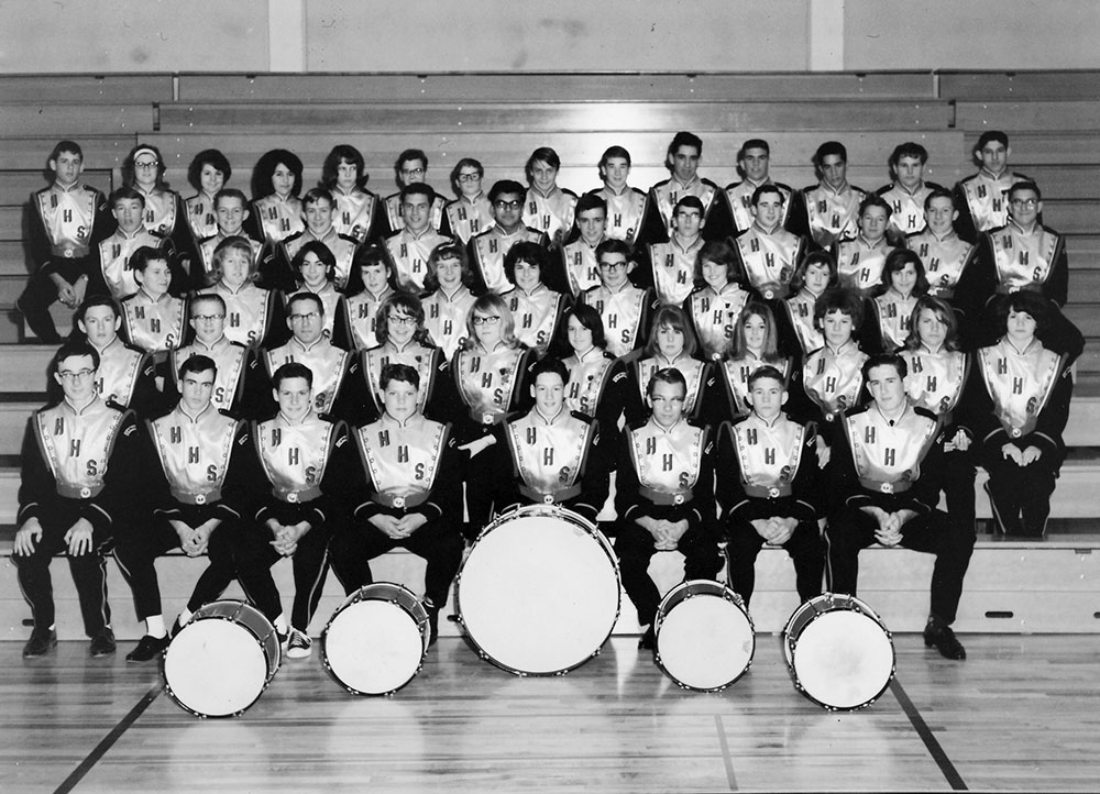 Healdsburg High School band, 1980s 