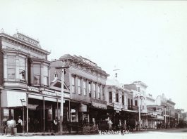 West street in Healdsburg 1908