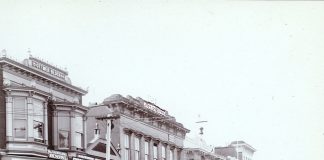 West street in Healdsburg 1908