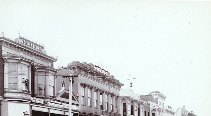 West street in Healdsburg 1908