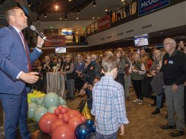 Mike McGuire in action