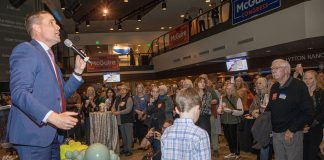 Mike McGuire in action