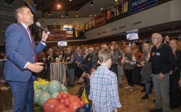 Mike McGuire in action