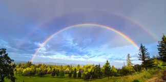 Double rainbow, by Rick Tang
