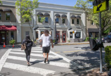 Crosswalk in Healdsburg