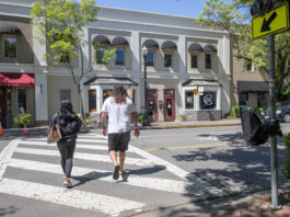 Crosswalk in Healdsburg