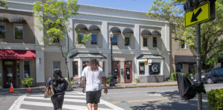 Crosswalk in Healdsburg