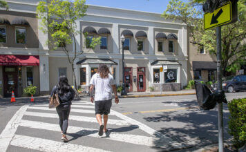Crosswalk in Healdsburg