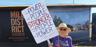 Demonstrator on No Kings 3