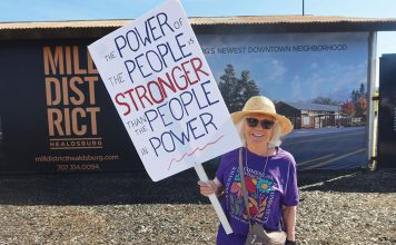 Demonstrator on No Kings 3