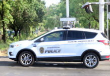 Healdsburg police at the tracks