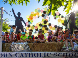 St., John's School float