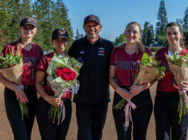 Senior softball girls