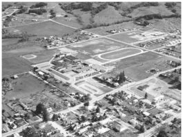 Overhead Healidsburg view