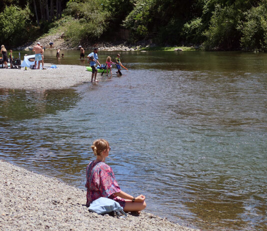 Healdsburg’s too-popular secret beach Girl on the beach