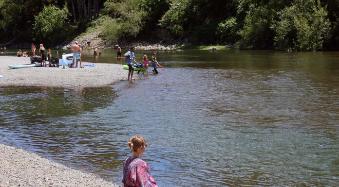 Healdsburg’s too-popular secret beach Girl on the beach