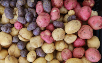 colorful potatoes