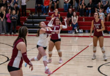V-ball girls even the score