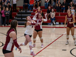 V-ball girls even the score