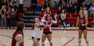 V-ball girls even the score