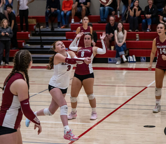 V-ball girls even the score